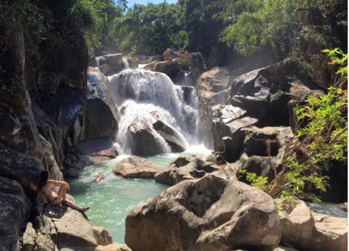 Trekking and cliff-jumping at Ba Ho Waterfall | half-day small group tour