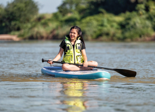 Stand Up Paddle Boarding and Sunset Watching on Cai River